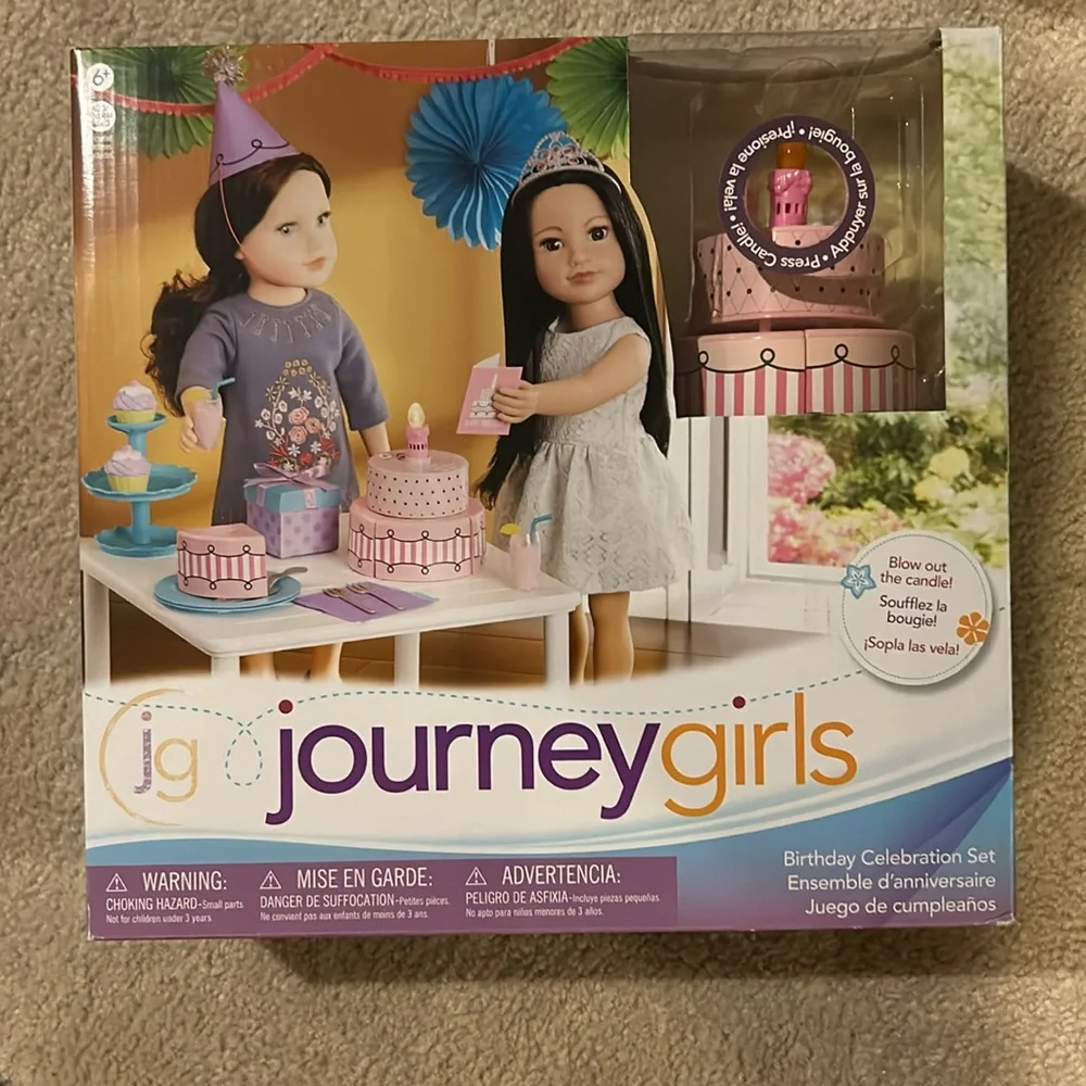 Journey girls 18inch doll Birthday Celebration set NEW